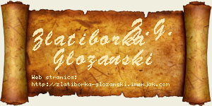 Zlatiborka Gložanski vizit kartica